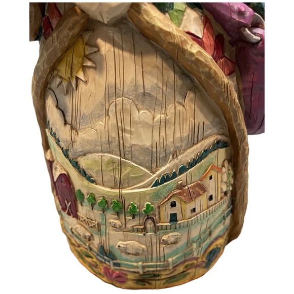 2003 Jim Shore “O’er The Fields We Go” Wooden Santa - Picture 2 of 8